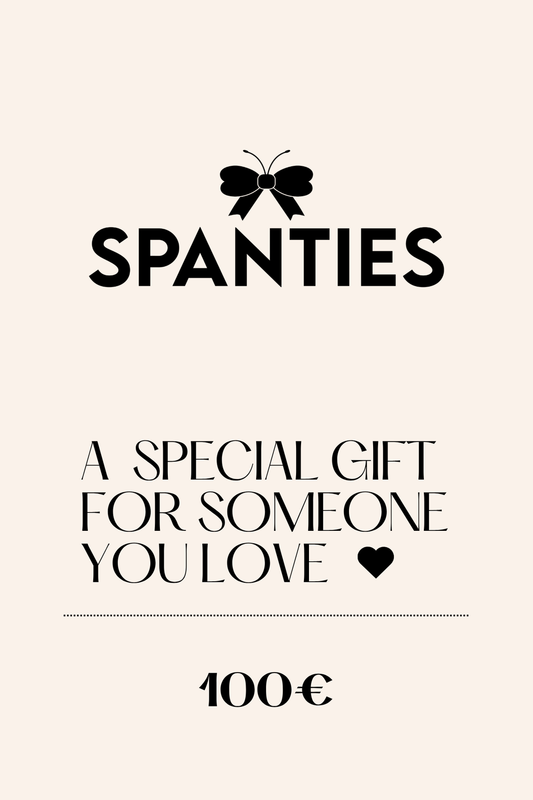 Spanties Digitale Geschenkkarte