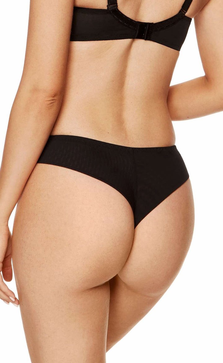 Zara Black Smooth Brazilian Thong