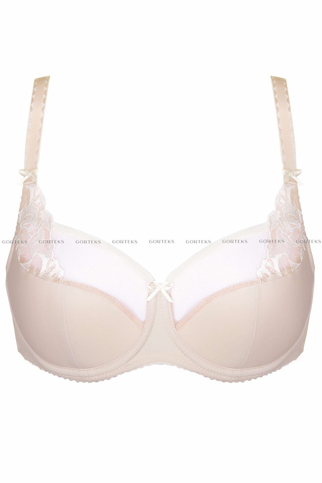Egerie Embroidered Half-Padded Bra – Beige