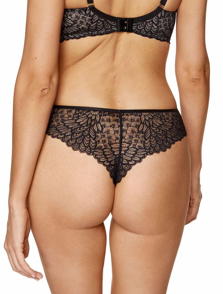 Celeste Lace Thong – Floral Brazilian Cut Invisible Everyday Underwear