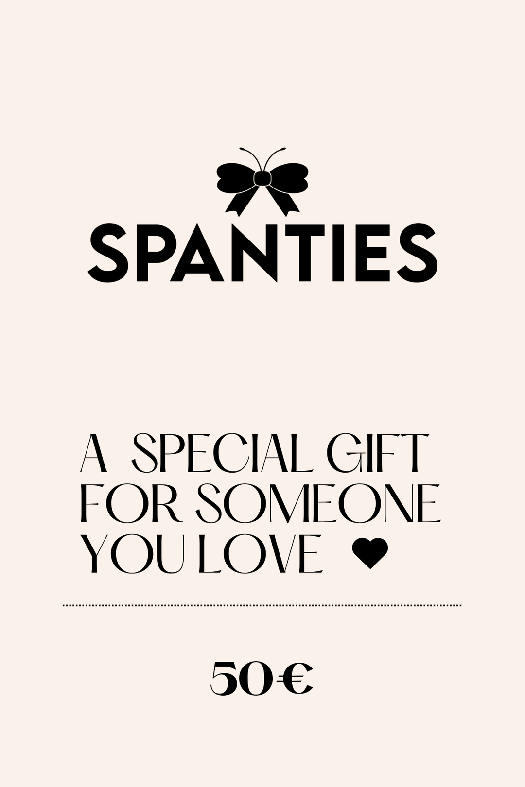 Spanties Digitale Geschenkkarte
