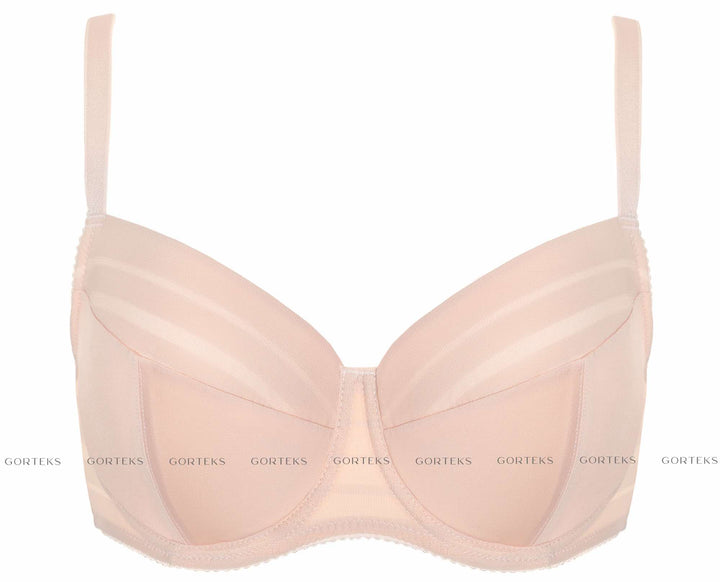Luna Striped Padded Bra – Beige