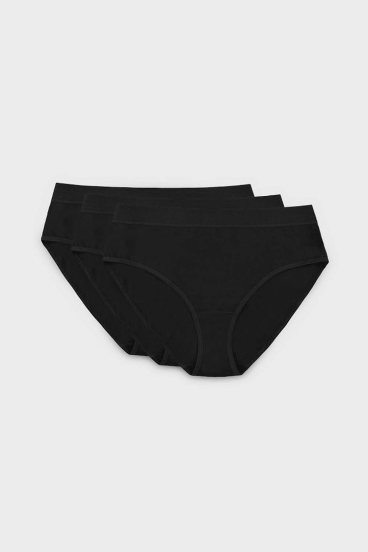 Alana Cotton Panty Triple-Pack – Black