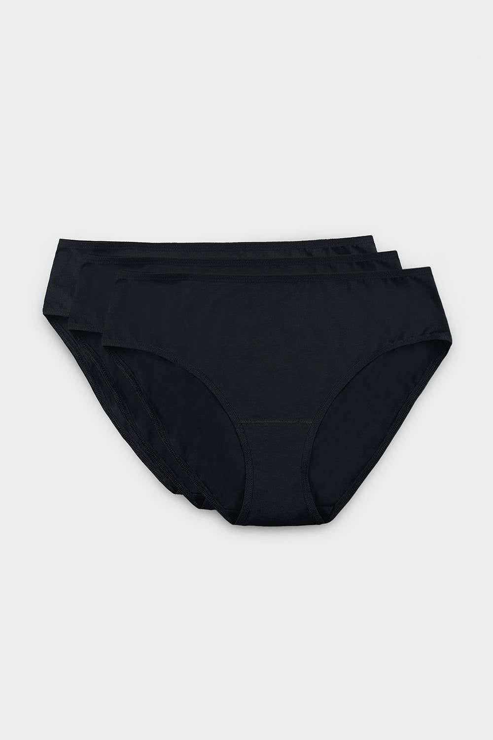 Diana Cotton Panty Triple-Pack – Black