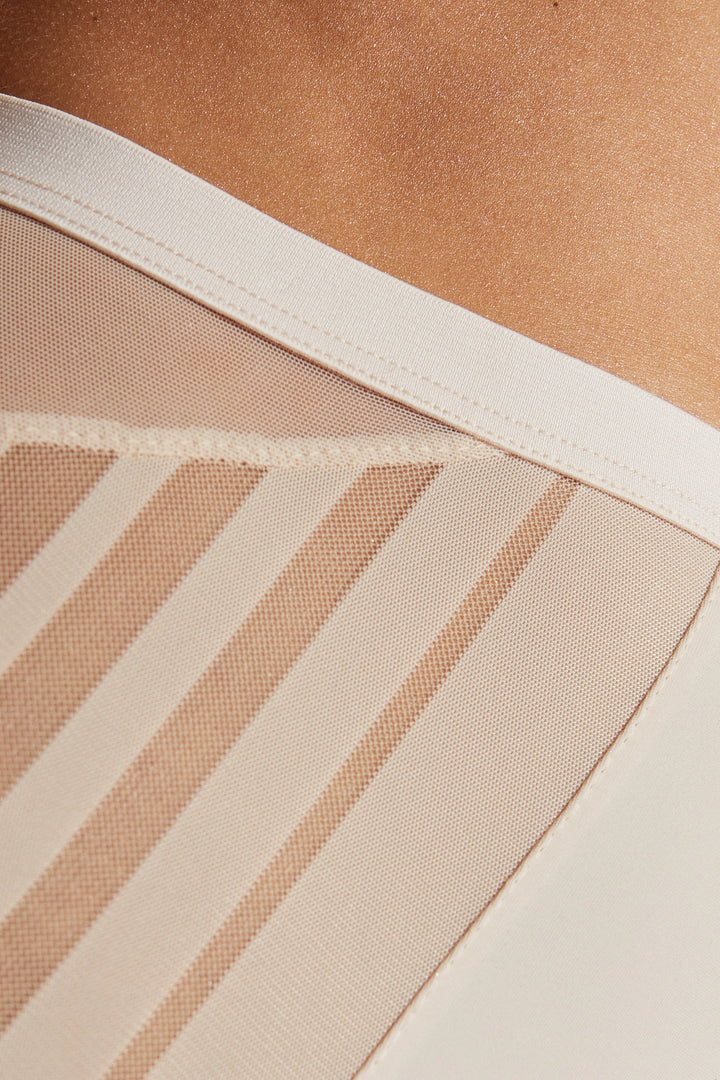 Luna High-Waist Lace Panty – Beige
