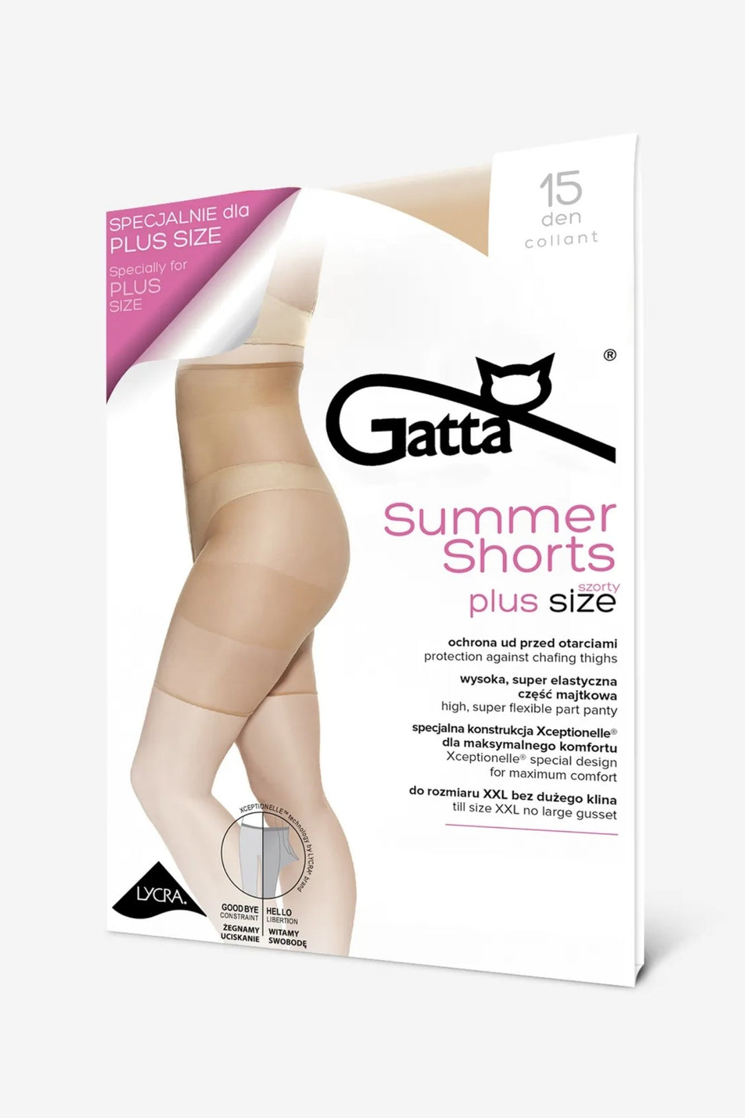 GATTA Anti Chafing Summer Shorts daino packaging – nude comfort shorts for summer wear
